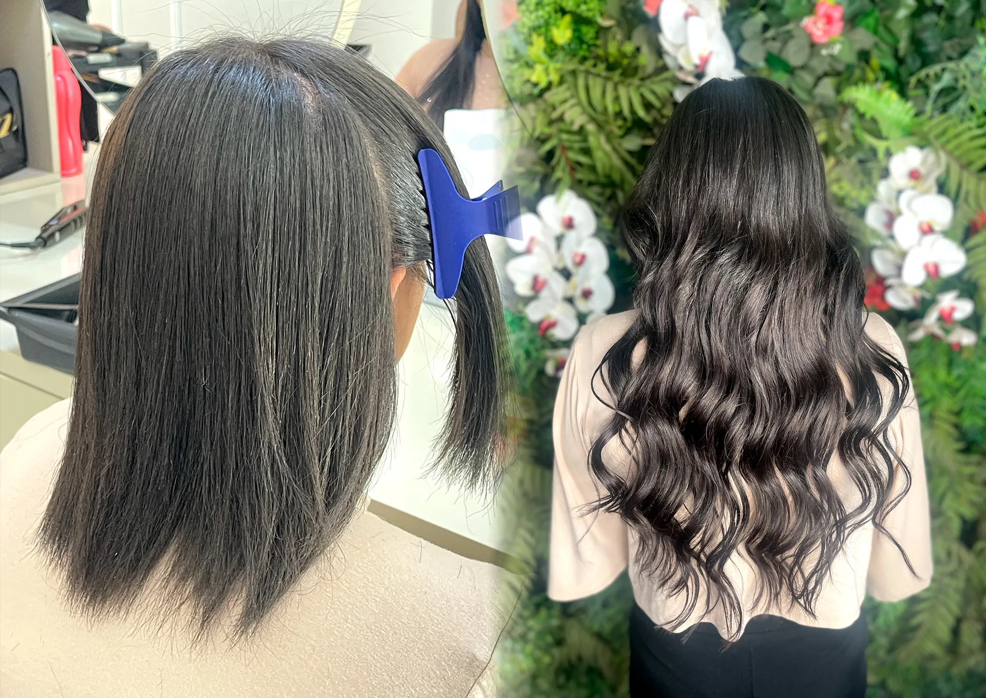 Transformação de mega hair em BH — Antes e Depois na Scarlett Caroline Beauty